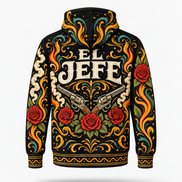 El Jefe – Mariachi Flames Hoodie