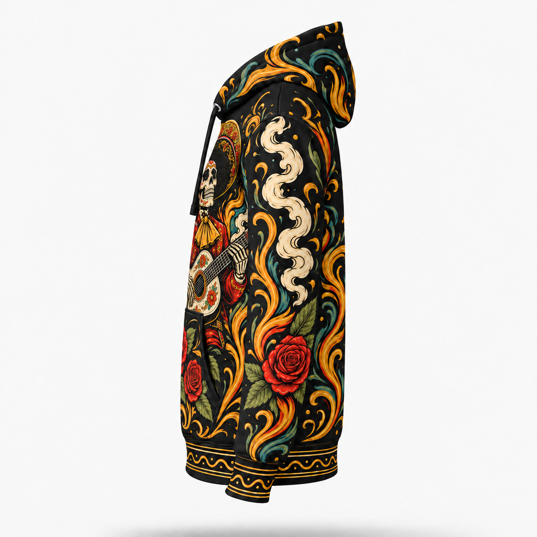 El Jefe – Mariachi Flames Hoodie