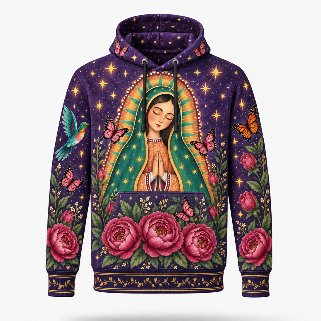 Guadalupe – Celestial Bloom Hoodie