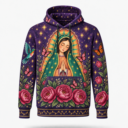 Guadalupe – Celestial Bloom Hoodie