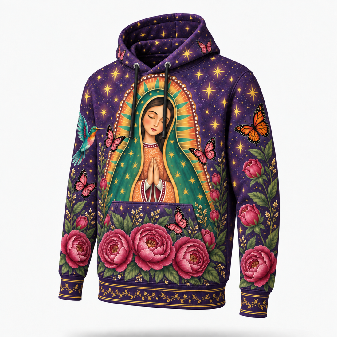 Guadalupe – Celestial Bloom Hoodie