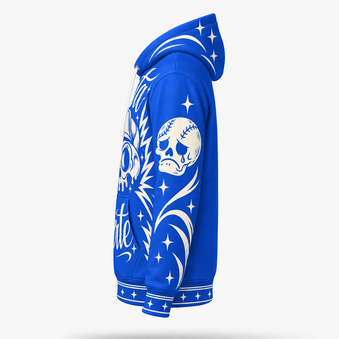 Hasta Muerte – Cobalt Skull Hoodie