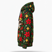 Jardín de Calaveras – Golden Christmas Hoodie