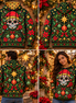 Jardín de Calaveras – Golden Christmas Hoodie