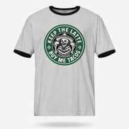 Keep The Latte Buy Me Tacos Ringer Tee