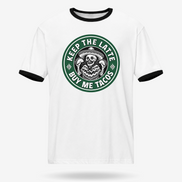 Keep The Latte Buy Me Tacos Ringer Tee