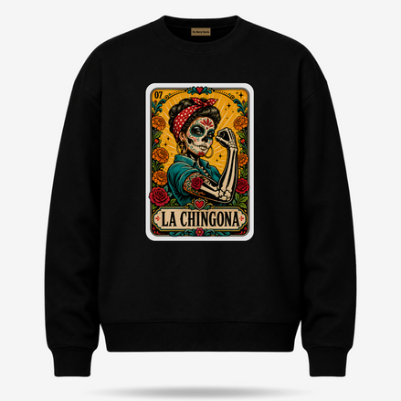 La Chingona Loteria Card Sweater