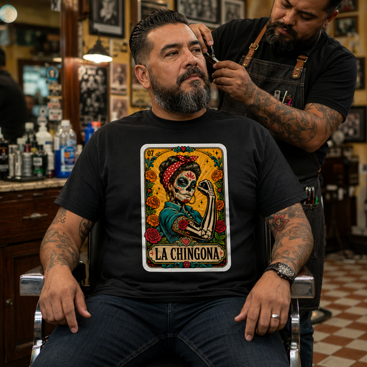 La Chingona Loteria Card T Shirt