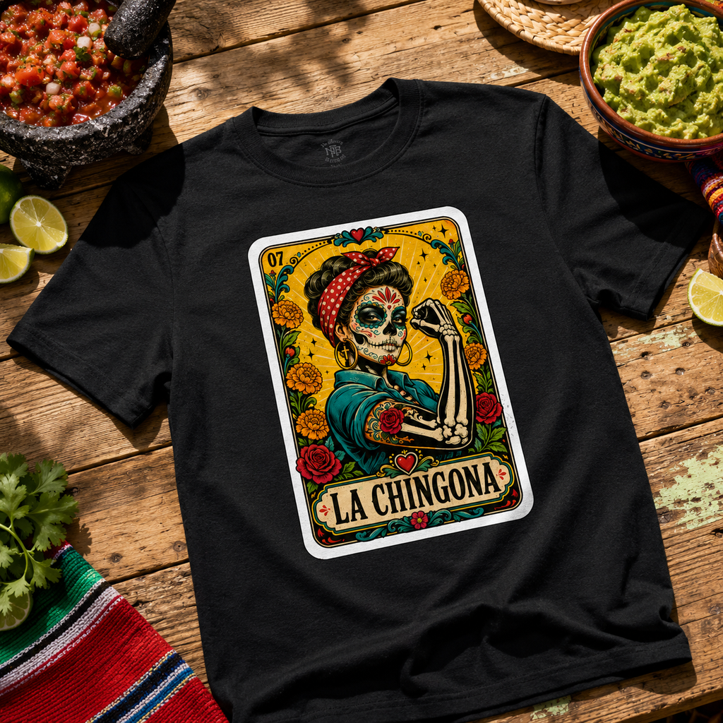 La Chingona Loteria Card T Shirt