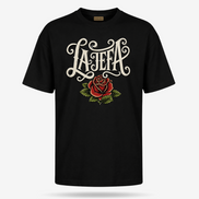 La Jefa Rose Script T Shirt