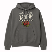 La Jefa Rose Script Hoodie