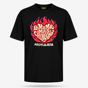 La Mamá Más Chingona Flame Heart T Shirt