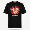 La Mamá Más Chingona Flame Heart T Shirt