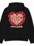 La Mamá Más Chingona Flame Heart Hoodie