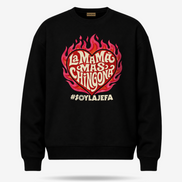 La Mamá Más Chingona Flame Heart Sweater