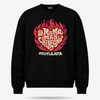 La Mamá Más Chingona Flame Heart Sweater