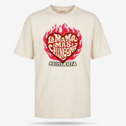 La Mamá Más Chingona Flame Heart T Shirt