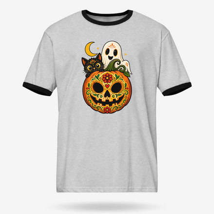 Los Tres Muertitos Mexicanos Ringer Tee