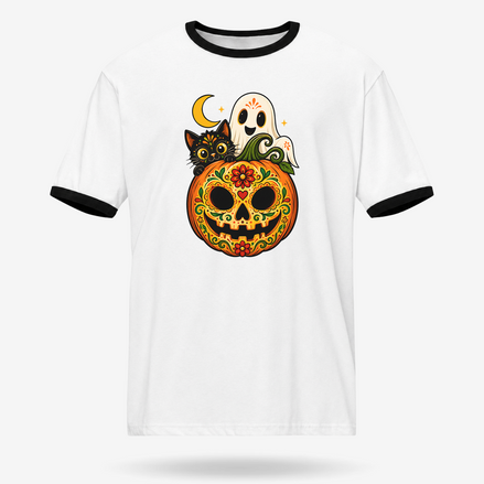 Los Tres Muertitos Mexicanos Ringer Tee