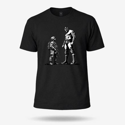 Luchador Vs Everybody Art De La Calle T Shirt