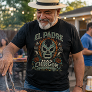 Luchador Padre Más Chingon T Shirt