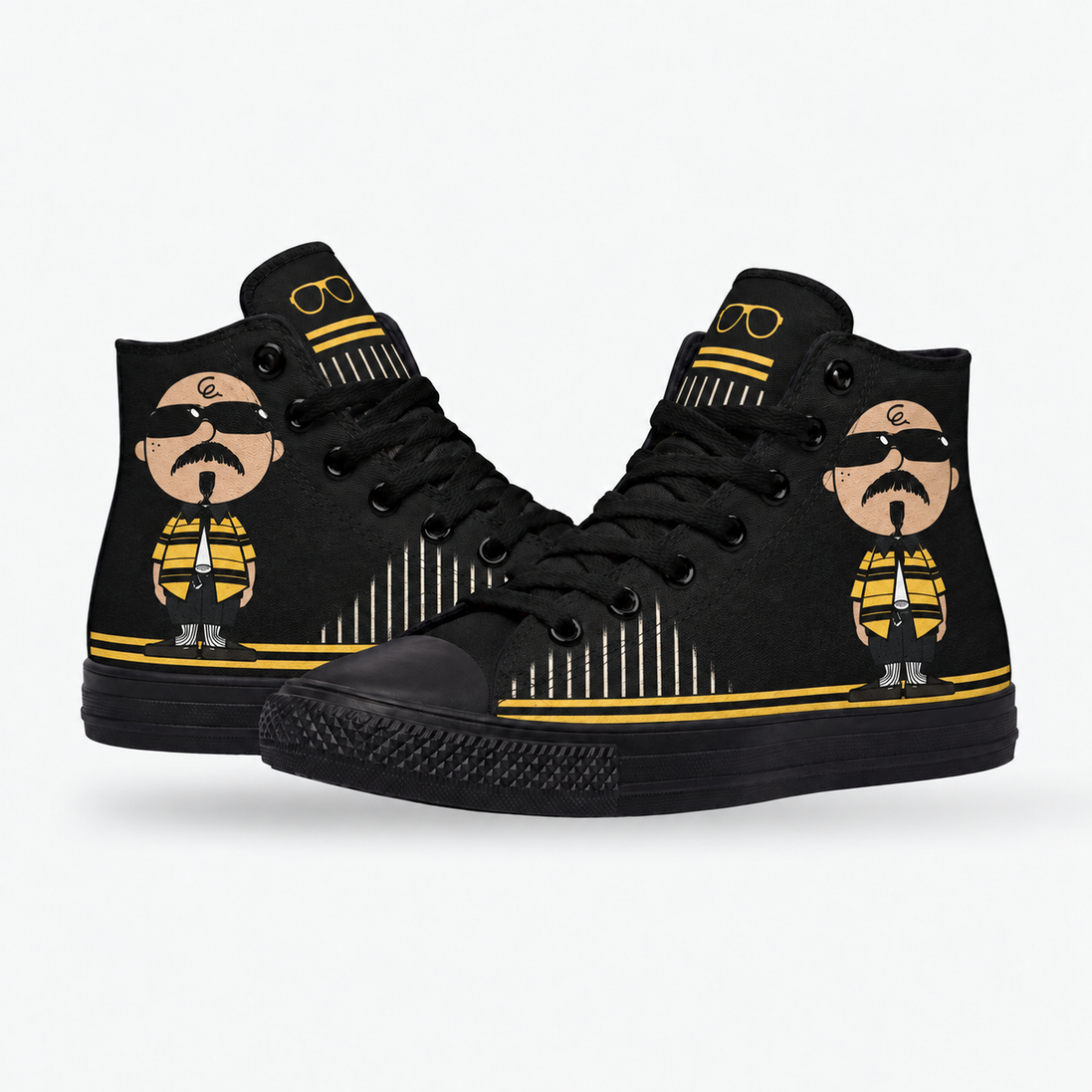 Stay Firme – Golden Stripes High Tops
