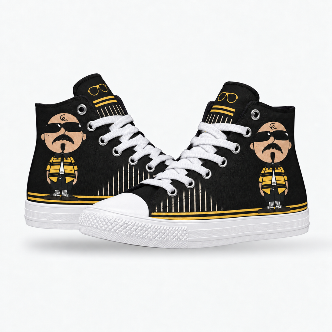 Stay Firme – Golden Stripes High Tops