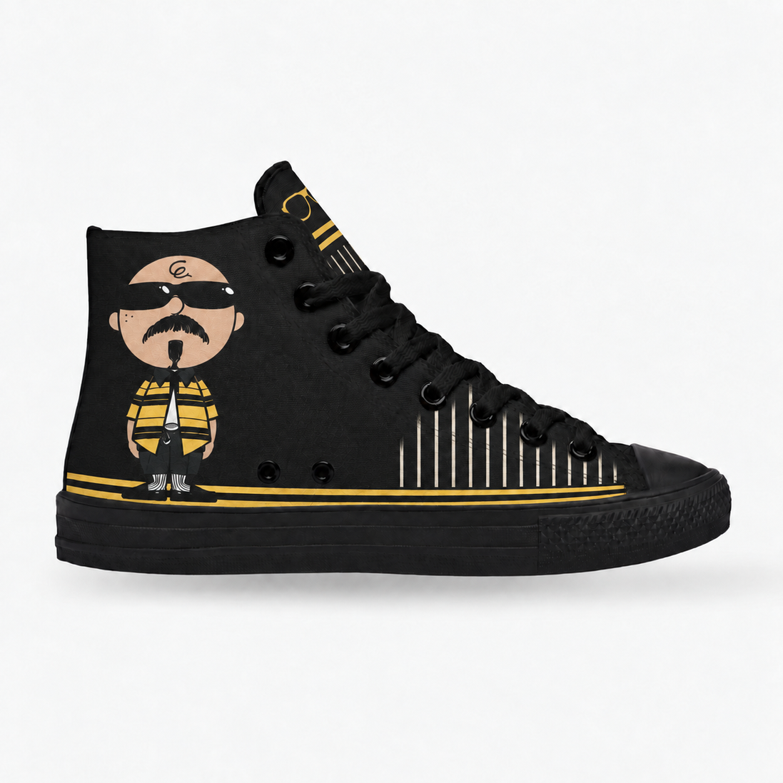 Stay Firme – Golden Stripes High Tops
