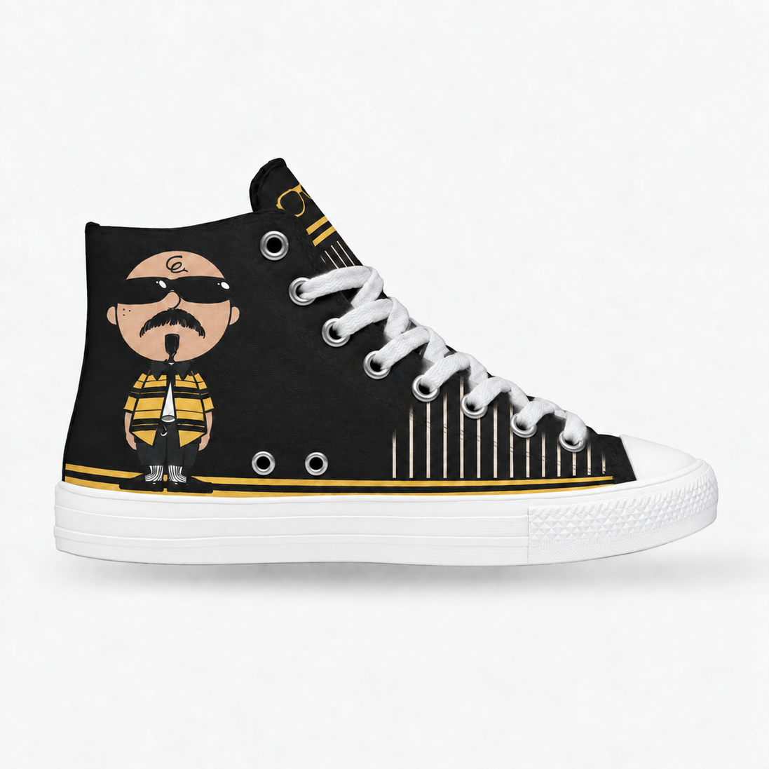 Stay Firme – Golden Stripes High Tops