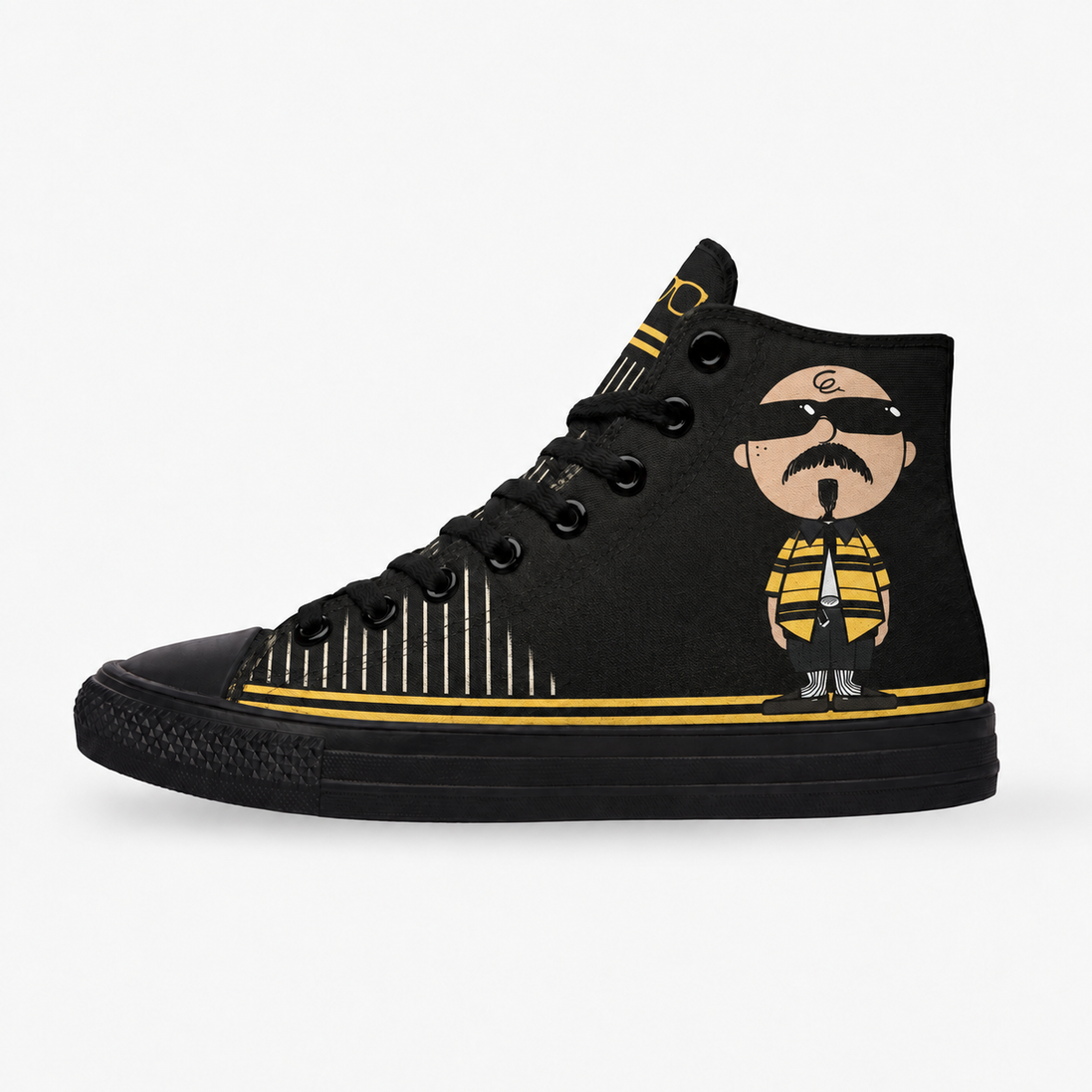 Stay Firme – Golden Stripes High Tops