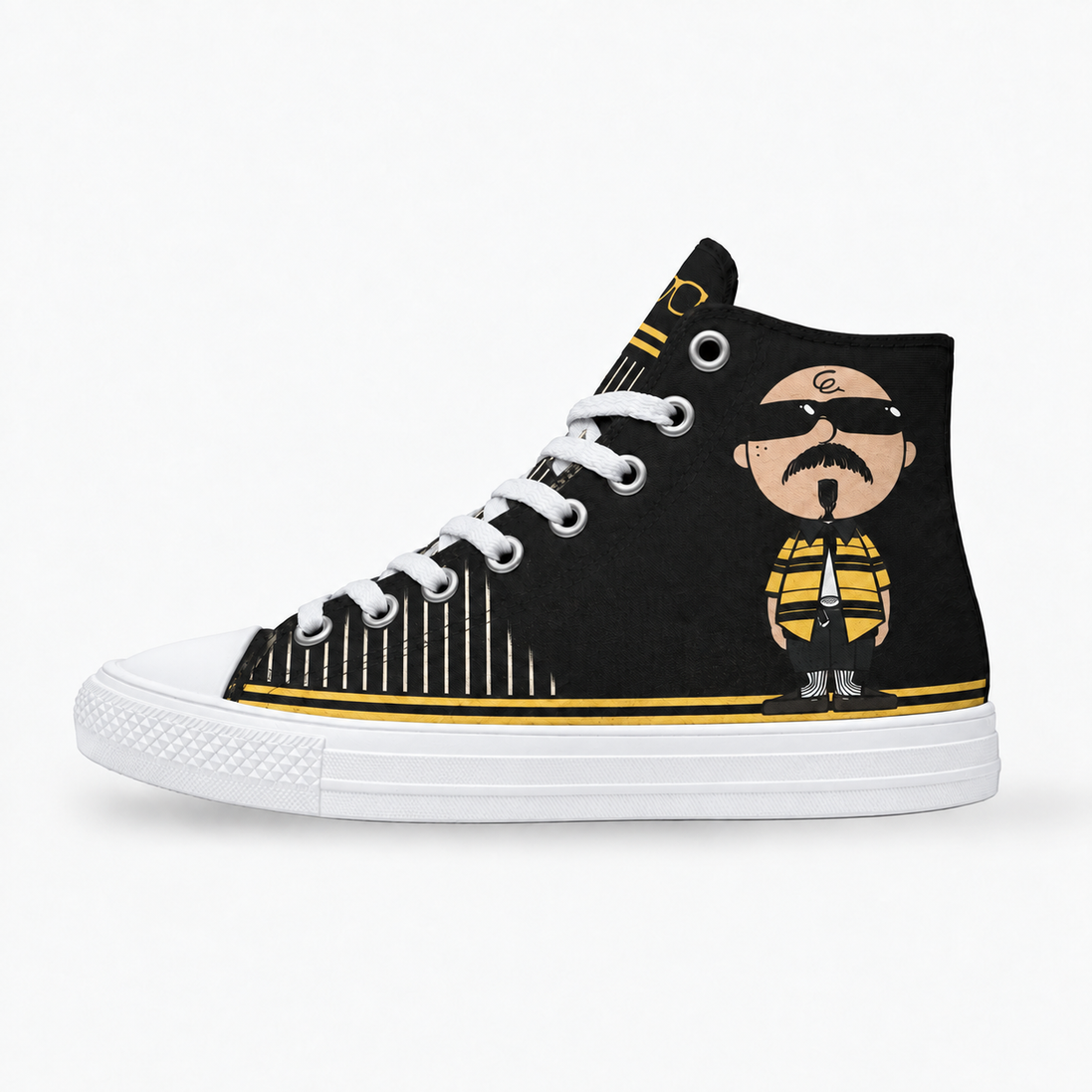 Stay Firme – Golden Stripes High Tops