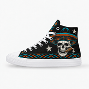 El Jefe – Sombrero Skull High Tops