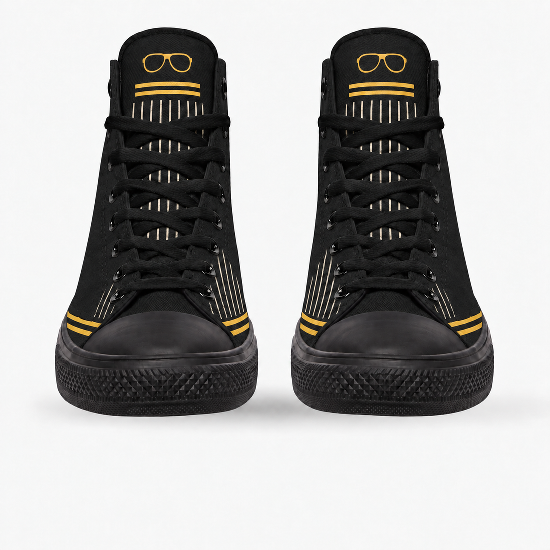 Stay Firme – Golden Stripes High Tops