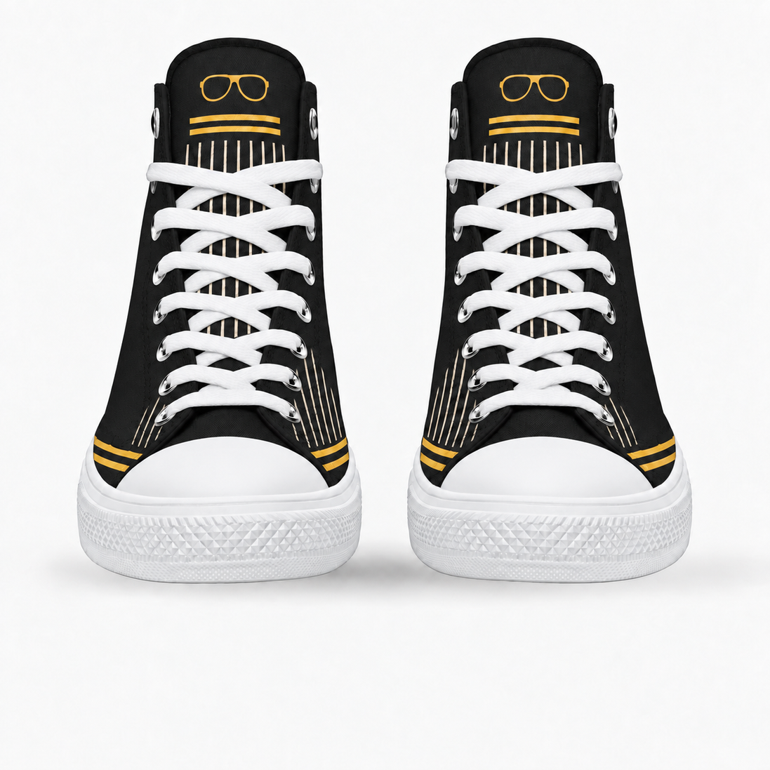 Stay Firme – Golden Stripes High Tops