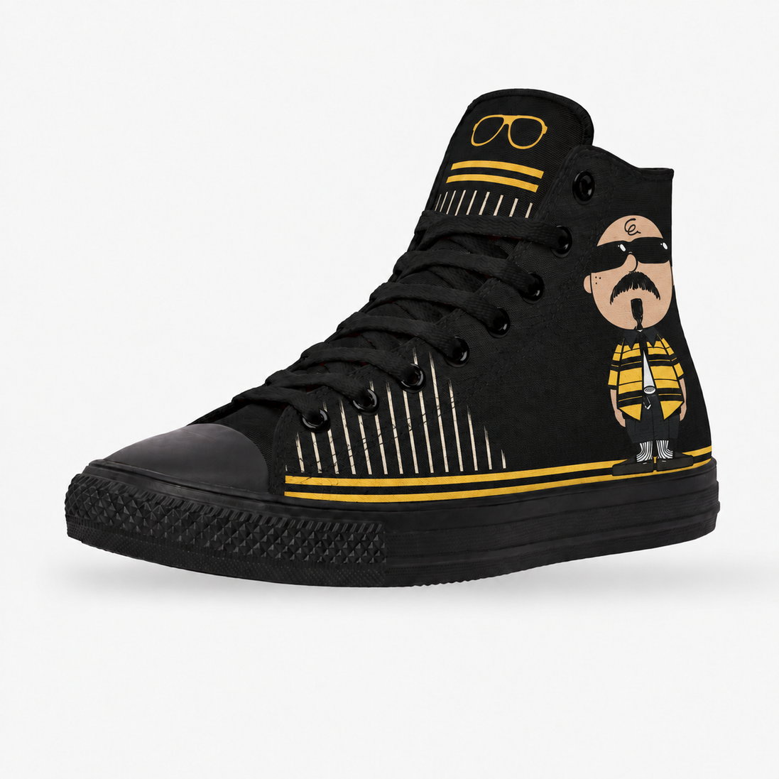 Stay Firme – Golden Stripes High Tops