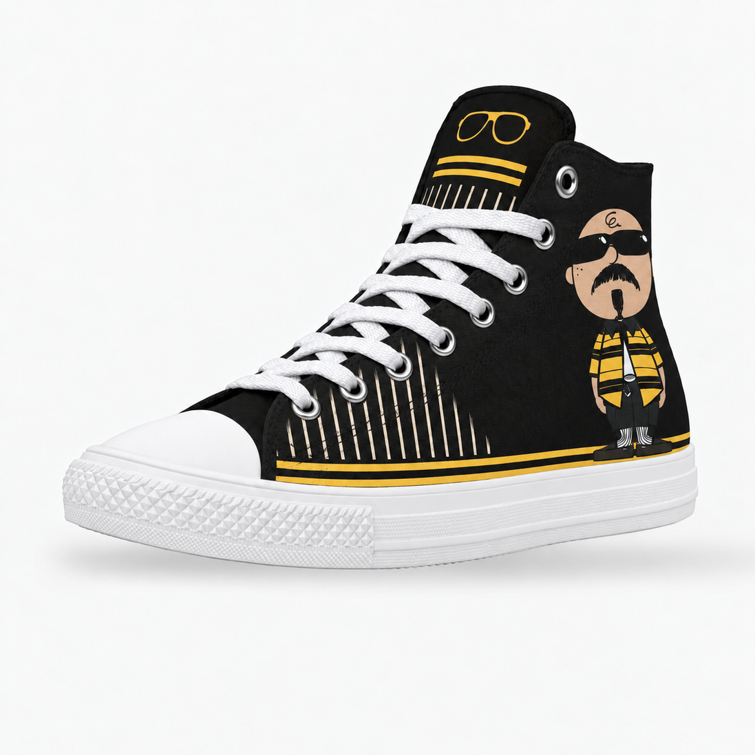 Stay Firme – Golden Stripes High Tops