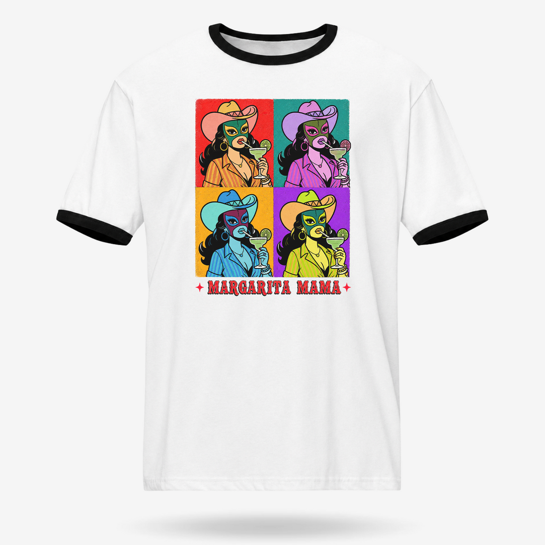 Margarita Mama Vintage Pop Ringer Tee