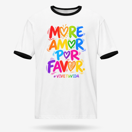 More Amor Vive Tu Vida Ringer Tee