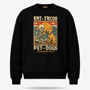 Eat Tacos Pet Dogs Kawaii Sweater