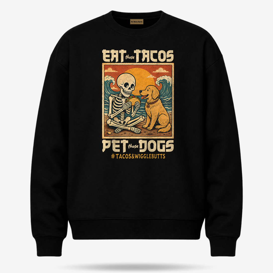Eat Tacos Pet Dogs Kawaii Sweater