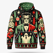Navidad Monstruosa – Retro Christmas Crew Hoodie