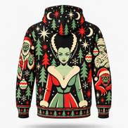 Navidad Monstruosa – Retro Christmas Crew Hoodie