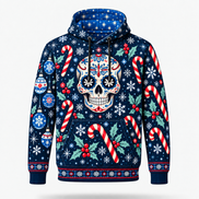 Noche Azul de Calaveras – Winter Magic Hoodie