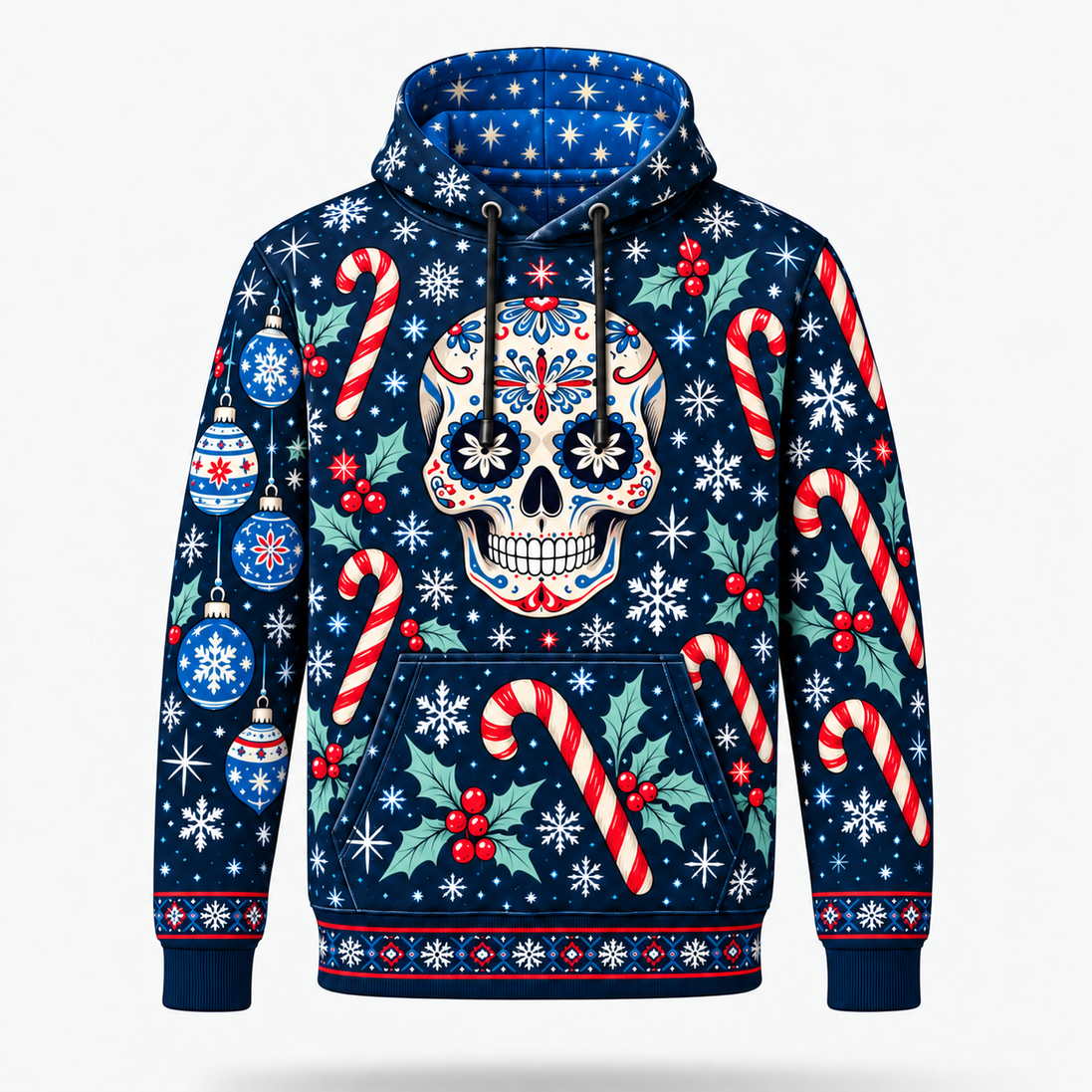 Noche Azul de Calaveras – Winter Magic Hoodie
