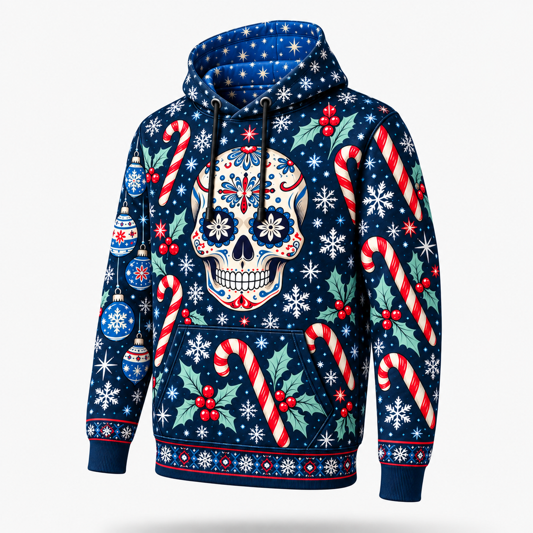 Noche Azul de Calaveras – Winter Magic Hoodie