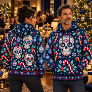 Noche Azul de Calaveras – Winter Magic Hoodie