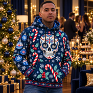 Noche Azul de Calaveras – Winter Magic Hoodie