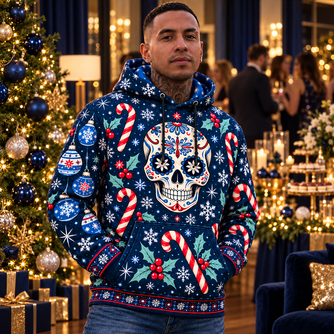 Noche Azul de Calaveras – Winter Magic Hoodie