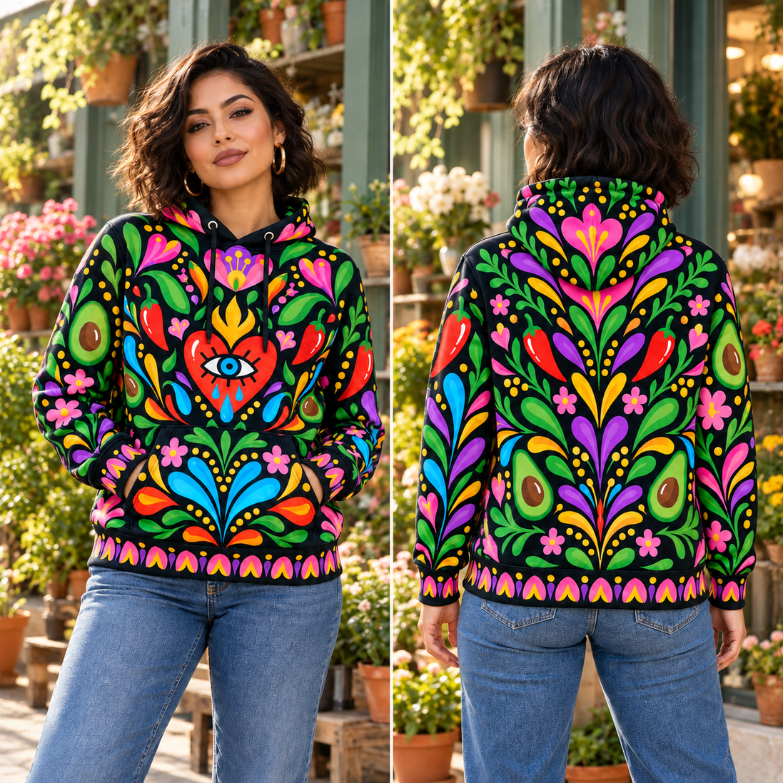 Donde el Corazón Siempre Florece Hoodie