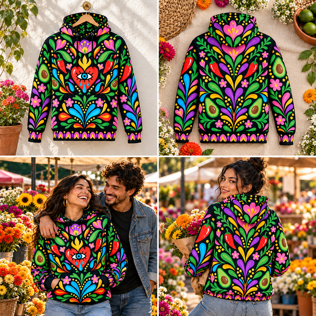 Donde el Corazón Siempre Florece Hoodie